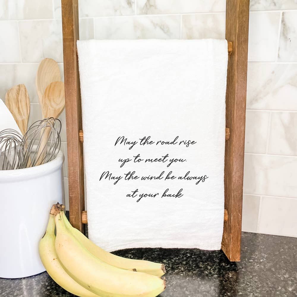 May the Road Rise Meet You (Script)- St. Patrick's Tea Towel