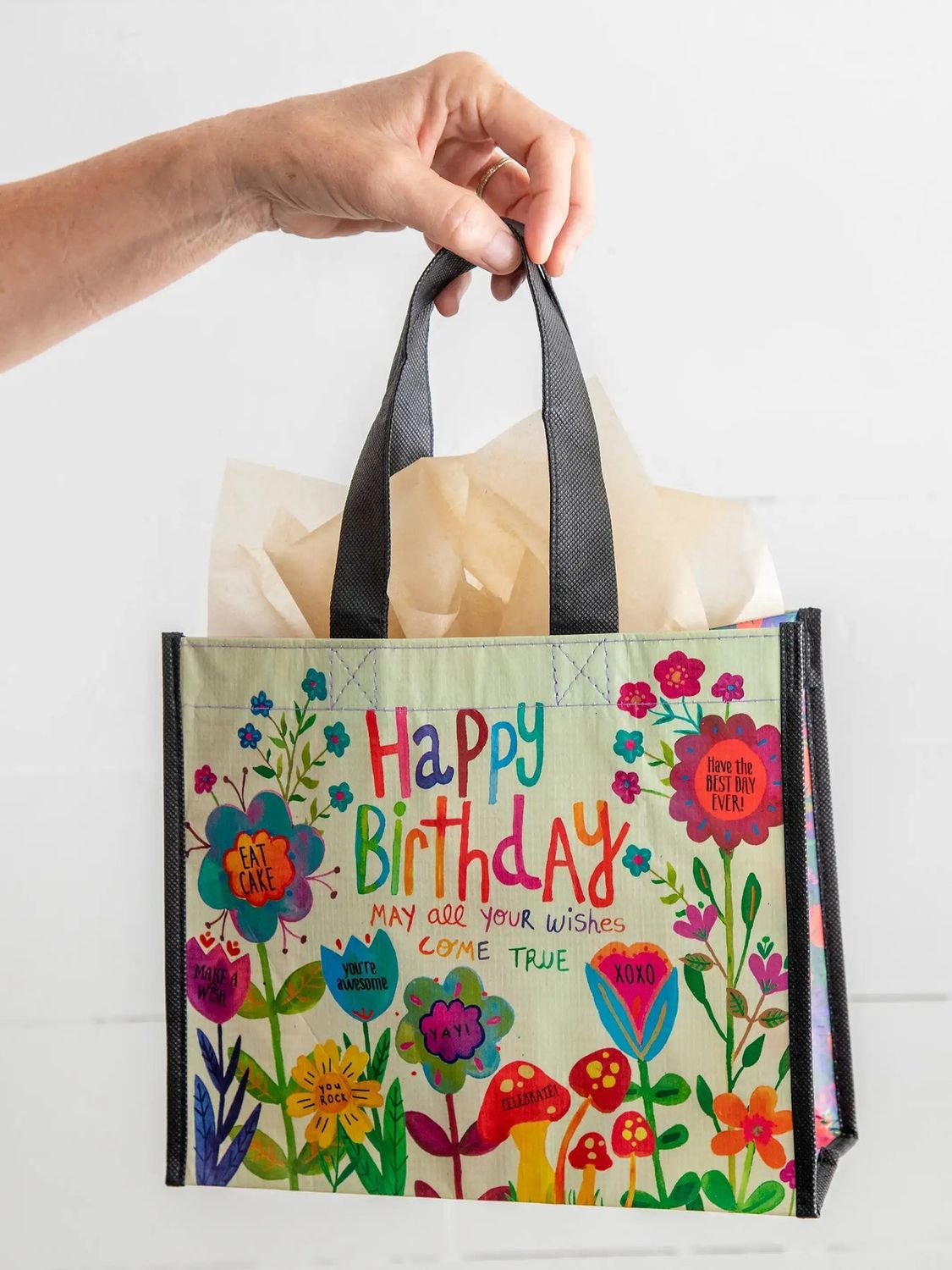 Medium Floral Happy Bag™ Happy Birthday