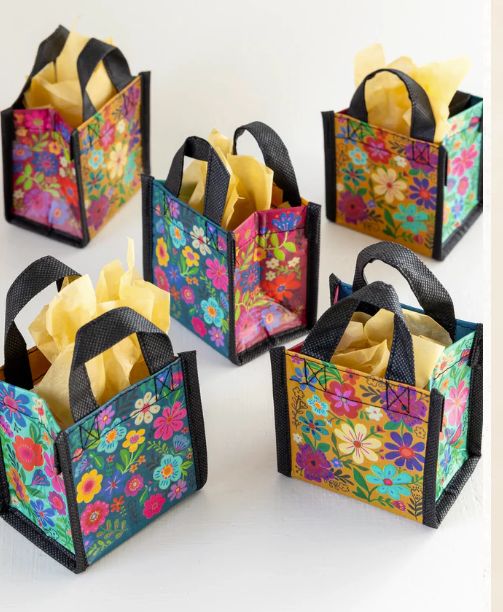 Mini Happy Bag- Rainbow Folk Flower