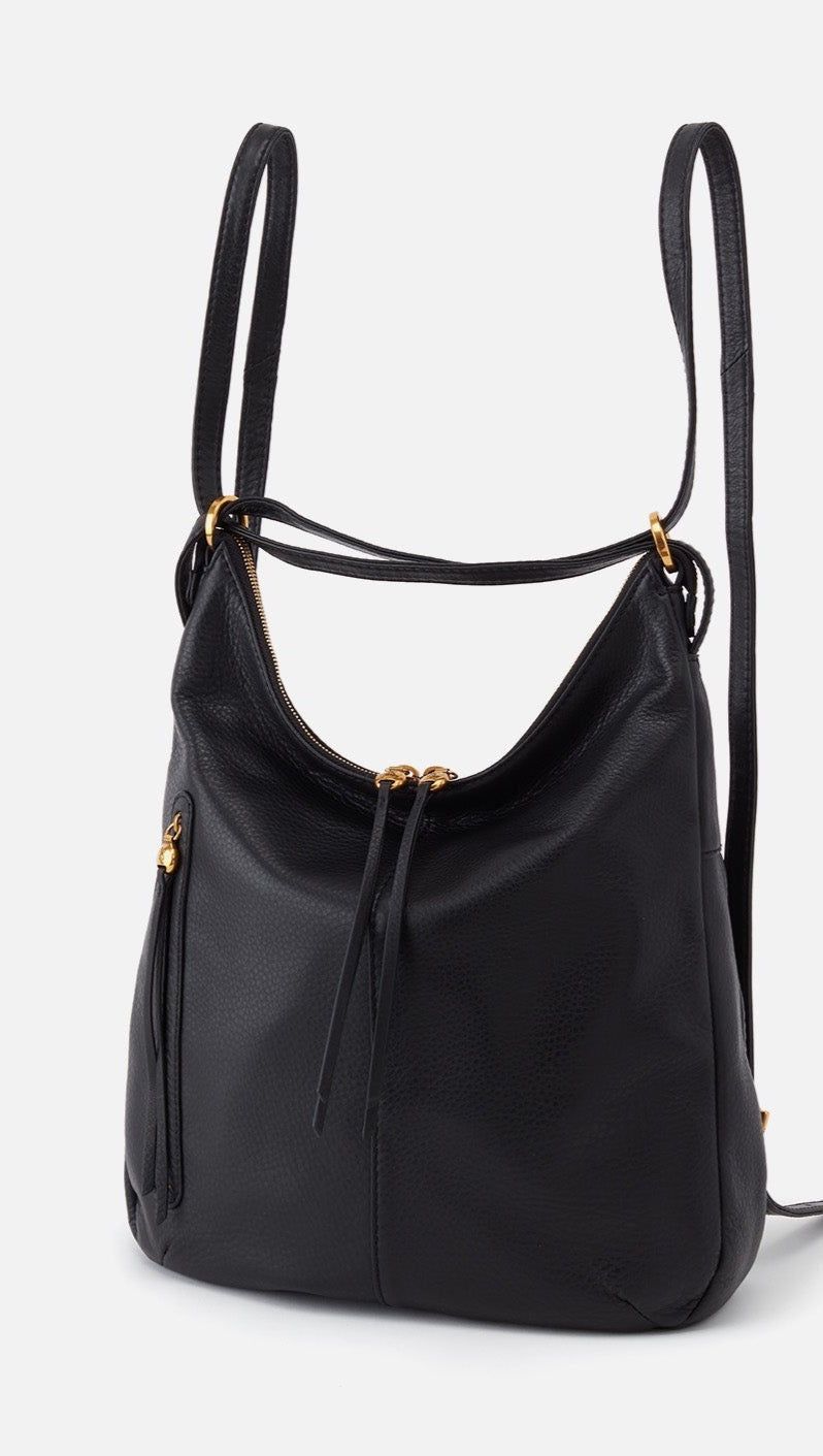 Merrin Convertible Backpack in Black