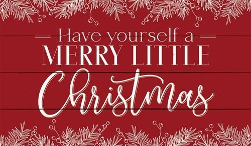 Merry Little Christmas Pallet Wall Decor