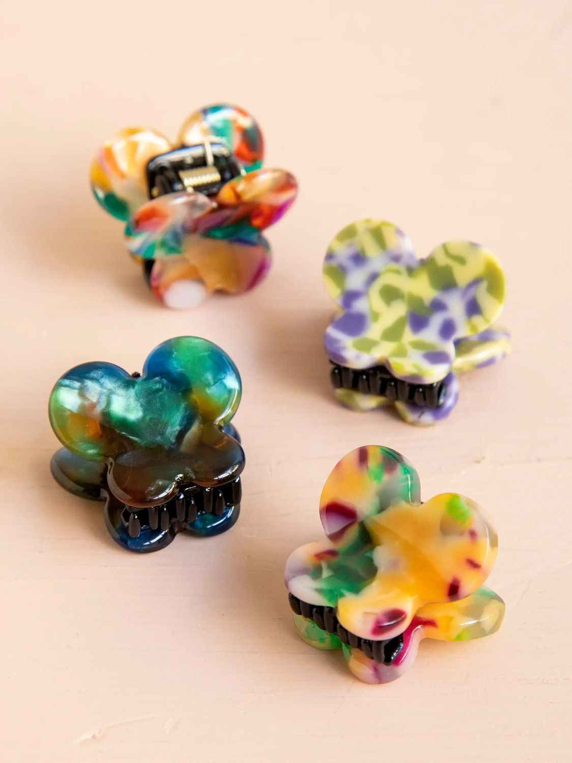 Mini Butterfly Hair Clips Set of Four