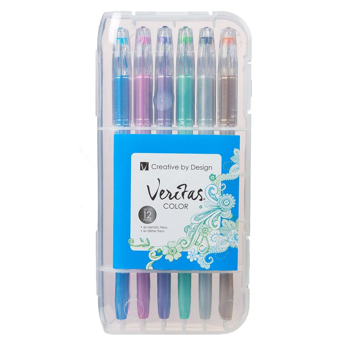 Metallic &amp; Glitter Gel Pen Set - 12pc
