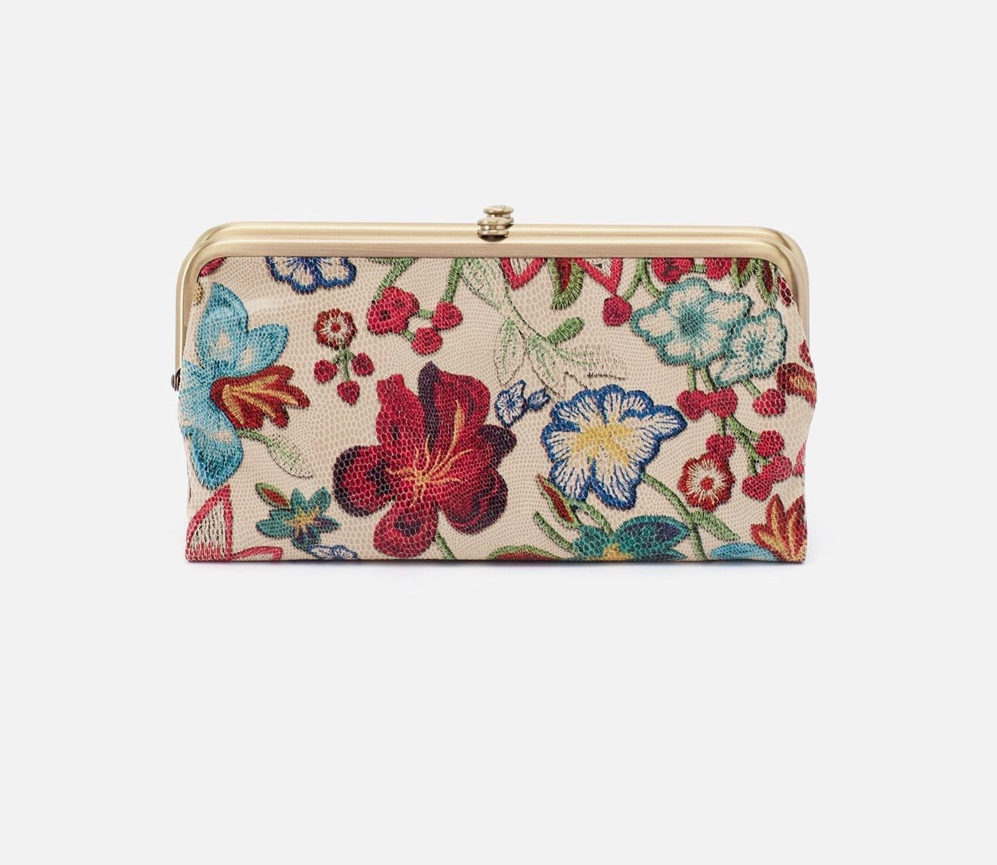 Lauren Continental Wallet in Floral Stitch
