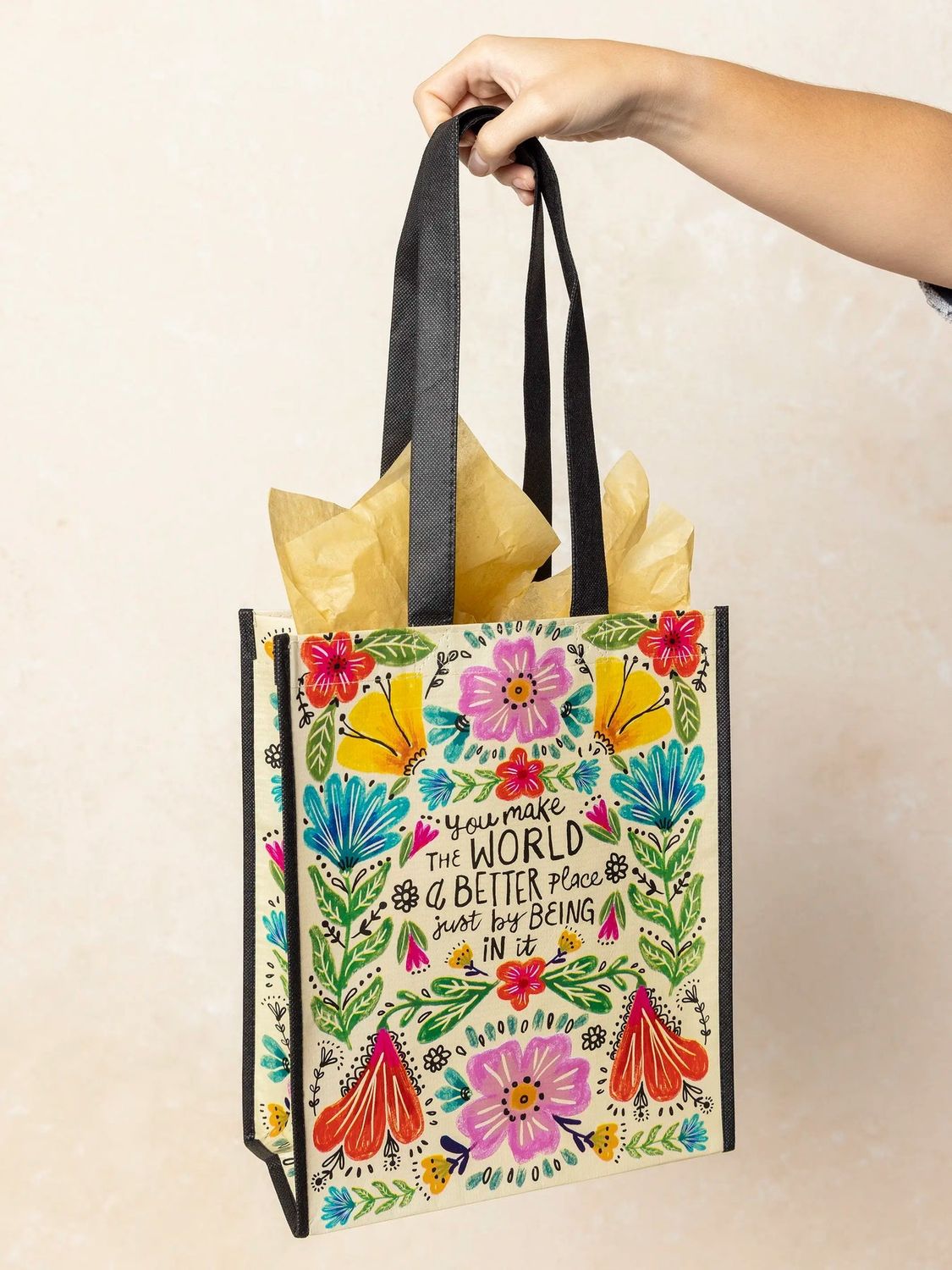 Large Happy Bag- You Make the World