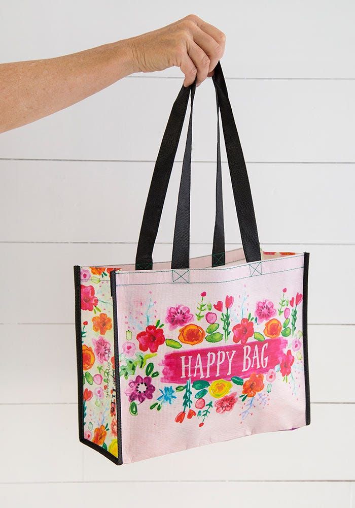 Large Pink Floral Happy Bag™