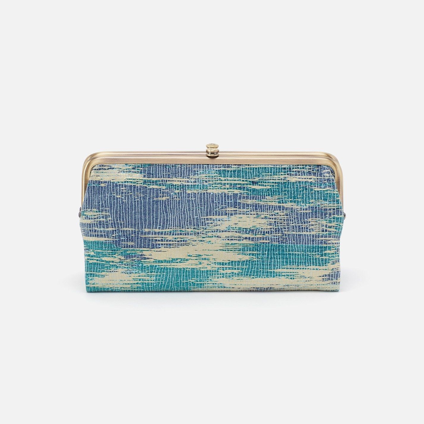 Lauren Clutch Wallet in Cracked Glass