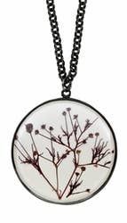 Large Round Smoke Tree Necklace