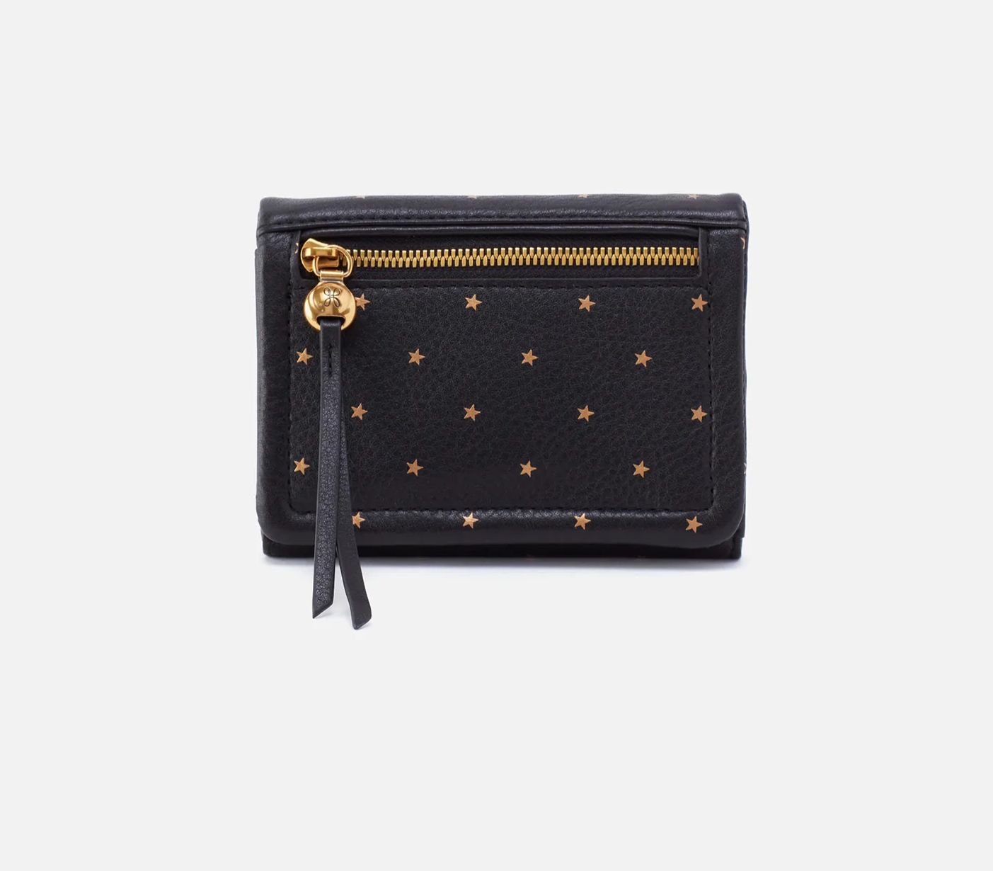 Lumen Medium Bifold Wallet in Black Stars