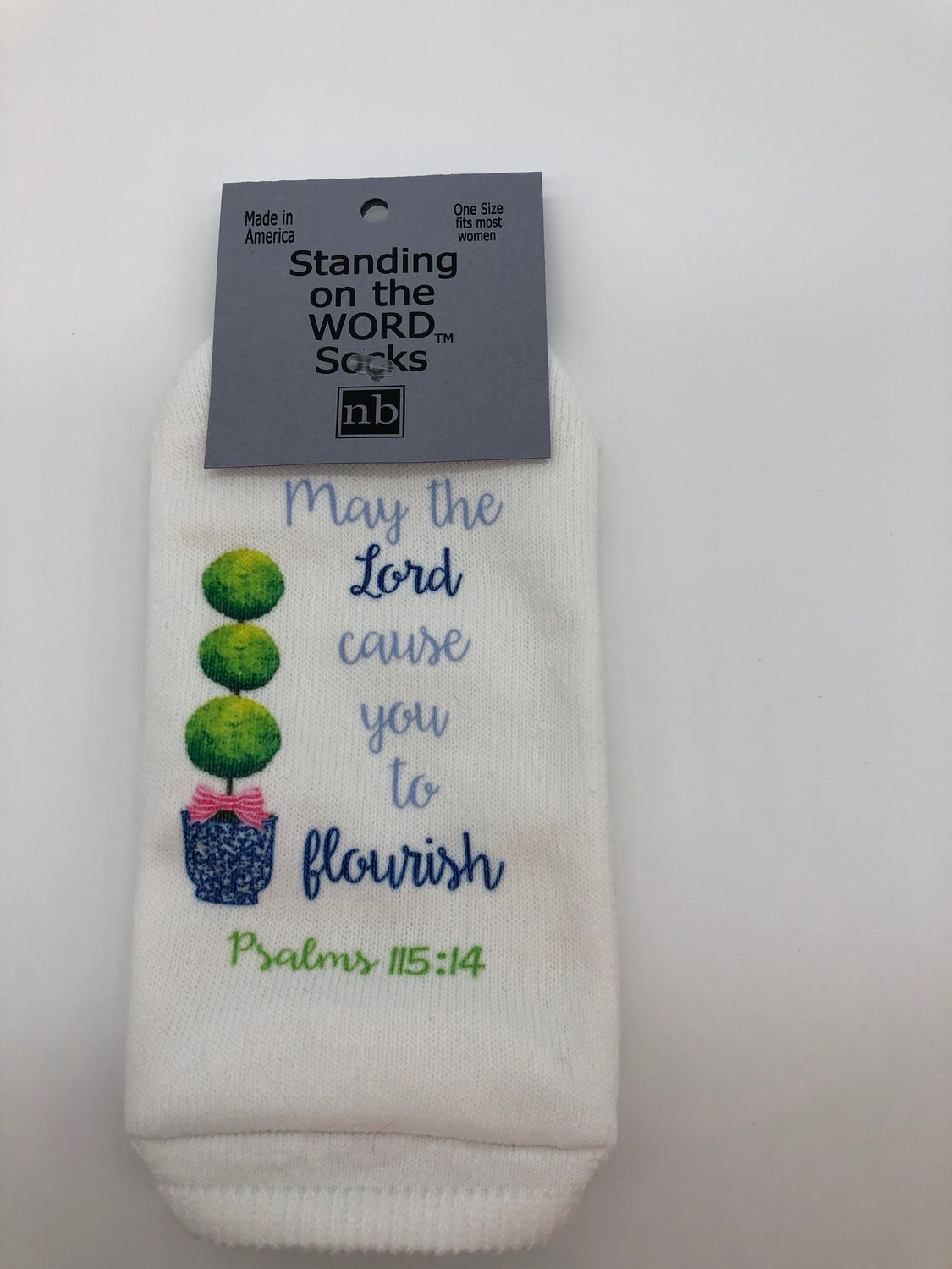 May the Lord cause you to flourish-Standing on the Word Socks