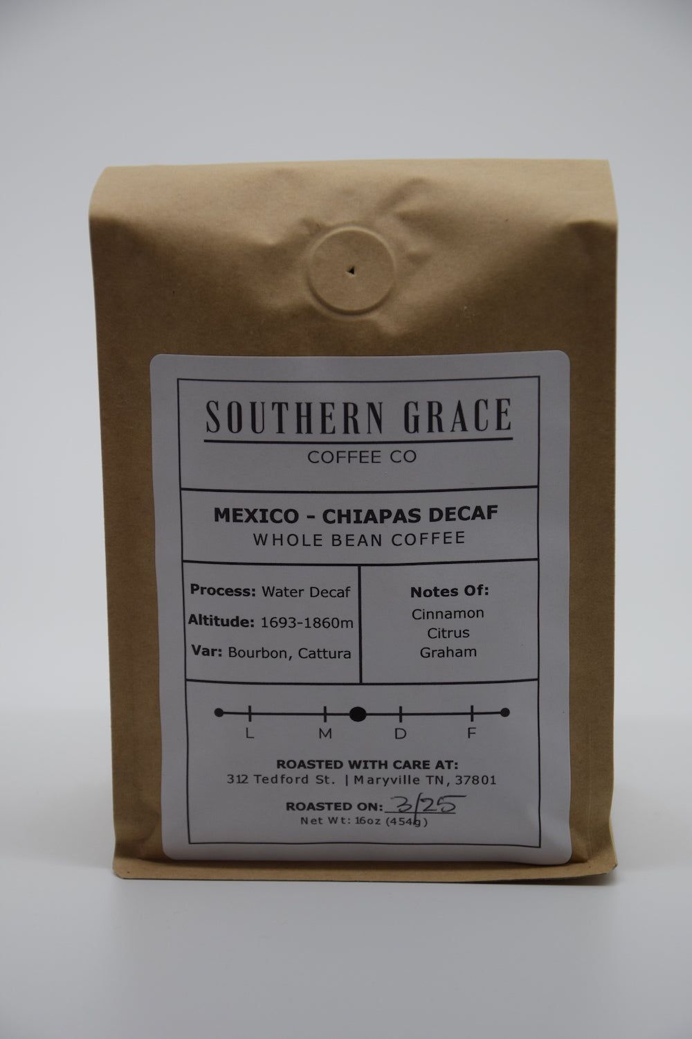 Mexico -Chiapas Decaf Whole Bean Coffee