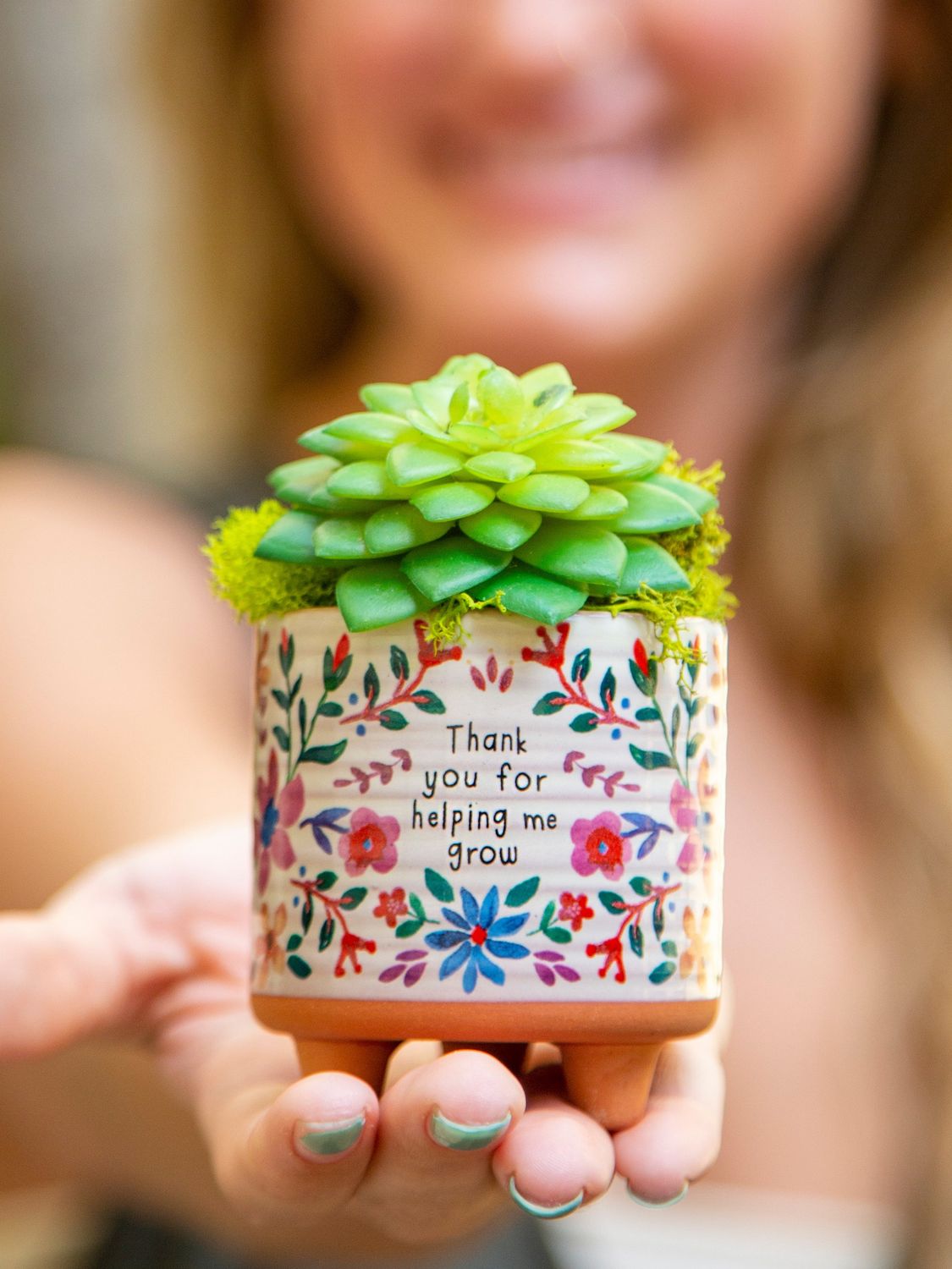 Mini Artisan Planter - Thank you