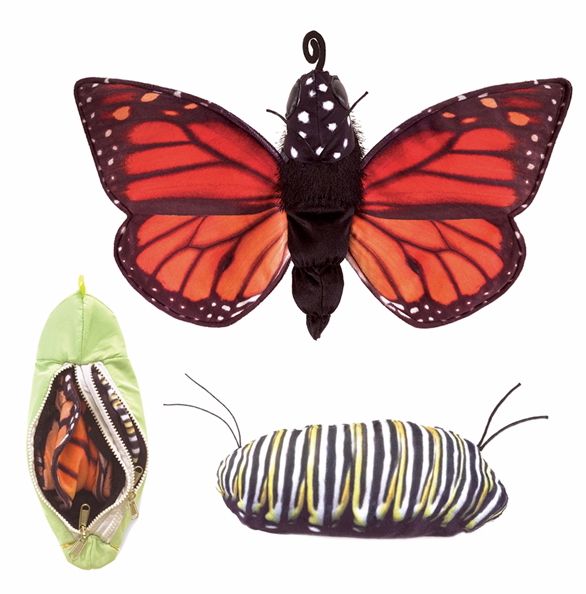 Monarch Life Cycle Reversible Puppet