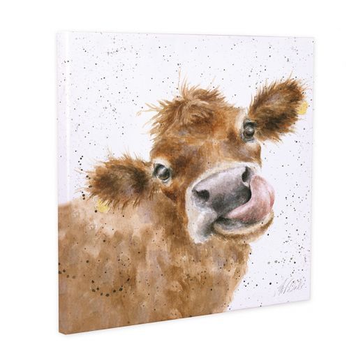 Moooo Cow- Large Canvas