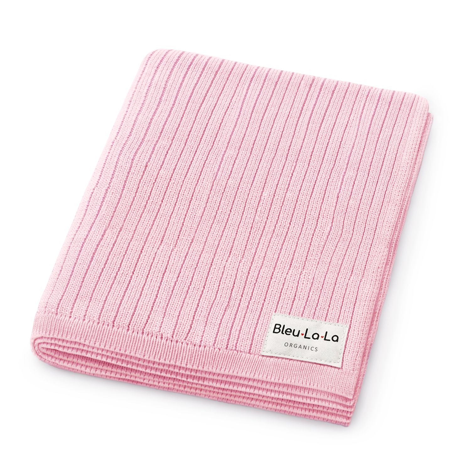 NEW! 100% Luxury Organic Cotton Ribbed Baby Swaddle Blanket: Bubblegum