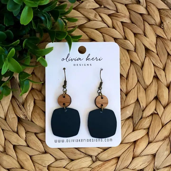 Nora Earrings - Navy