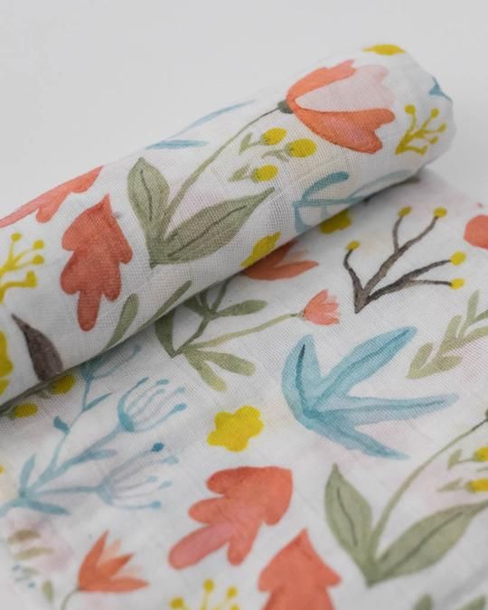 Meadow Deluxe Cotton Muslin Swaddle