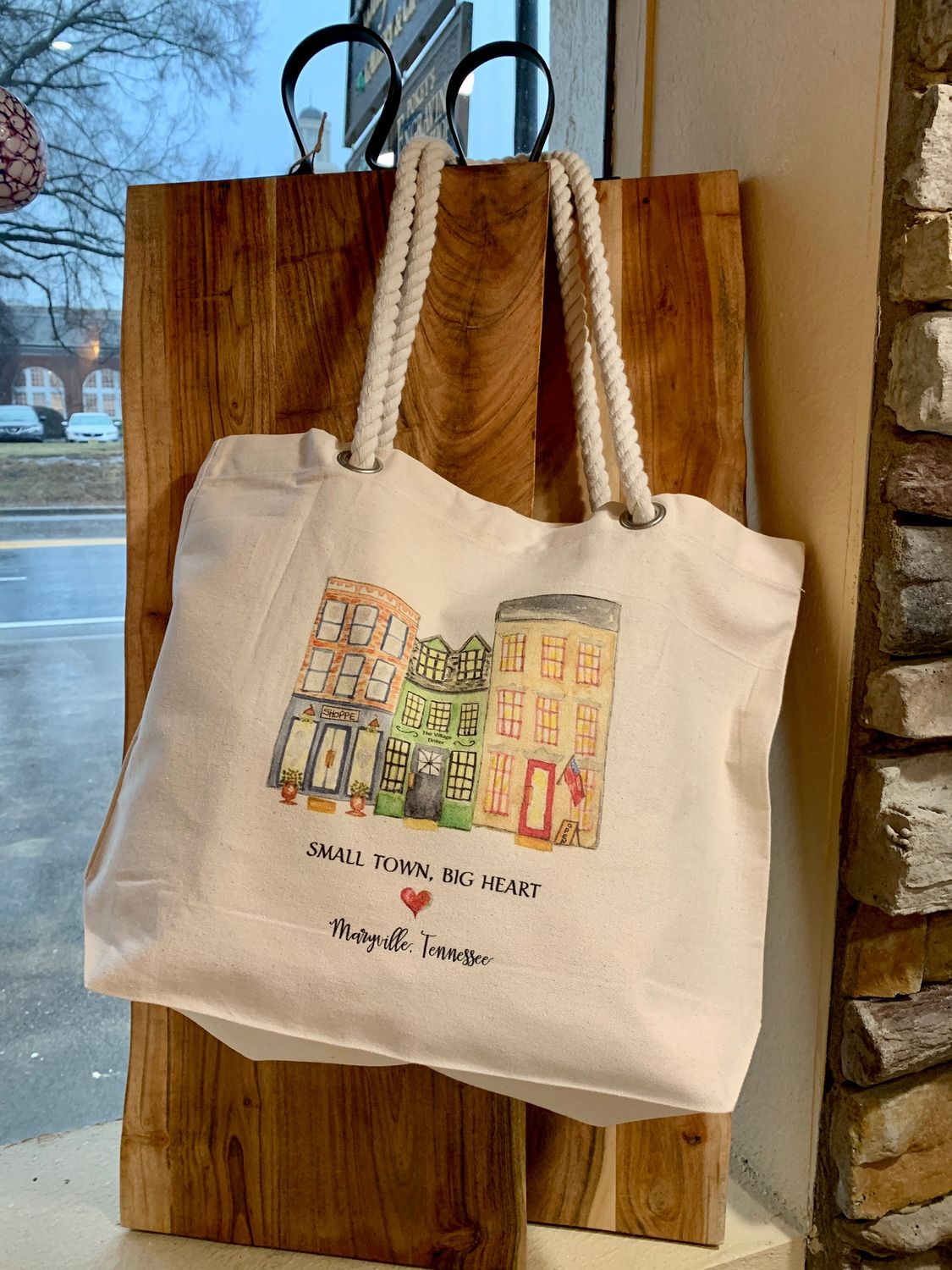 Maryville, Tennessee Small Town Big Heart Tote Bag