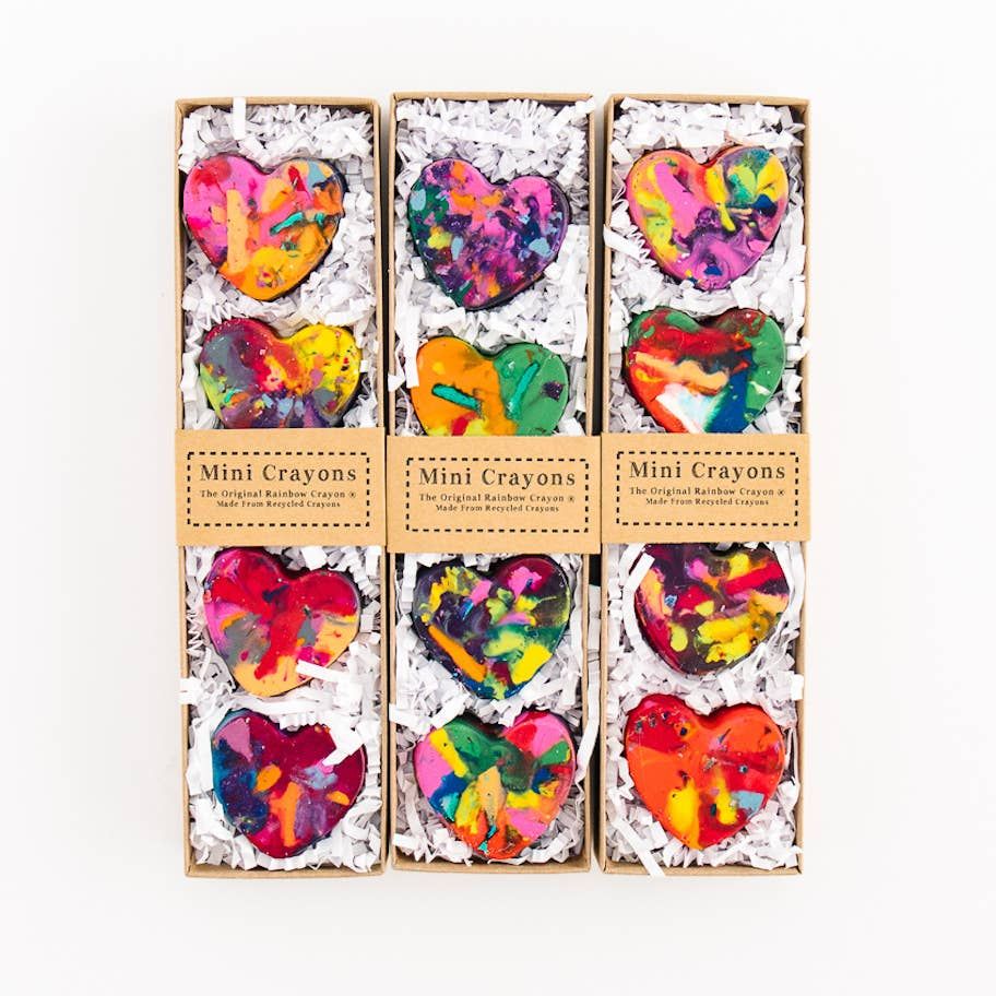 Mini Heart Original Rainbow Crayon® Boxed Set of 4