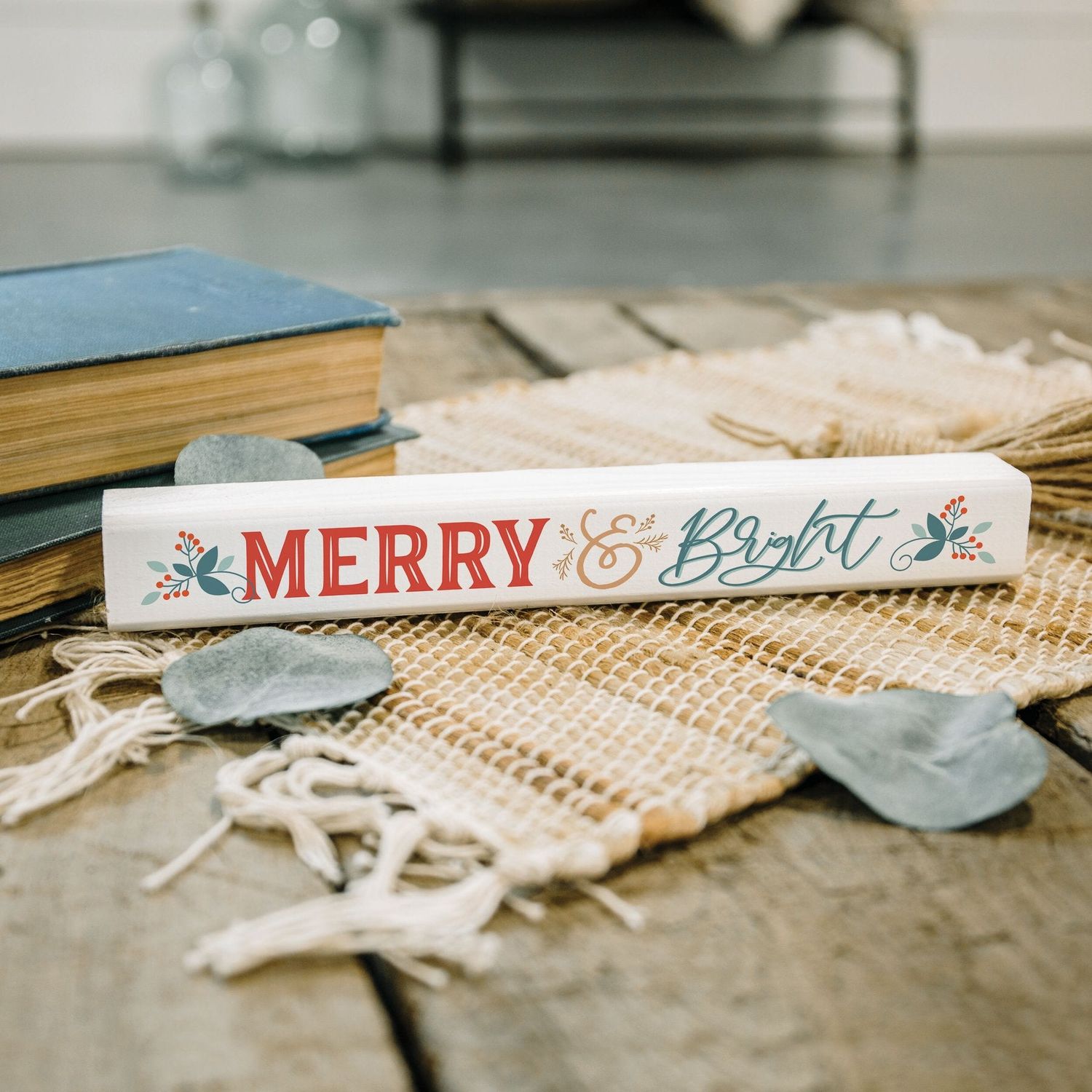 Merry and Bright Decor Stick