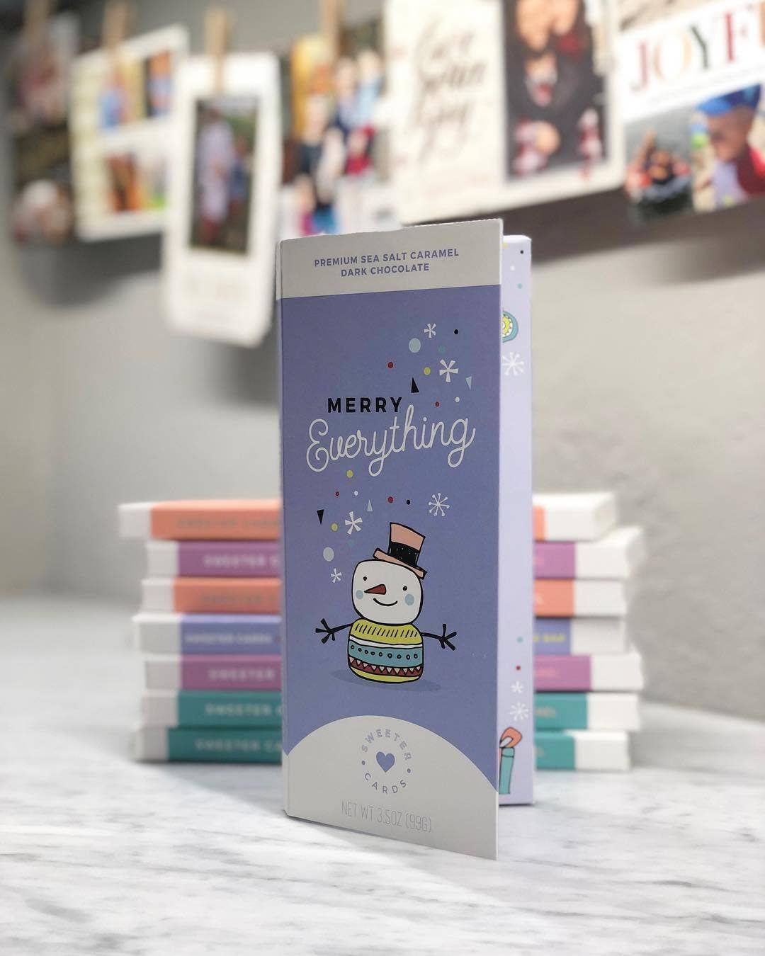 Merry Everything Holiday Chocolate Card