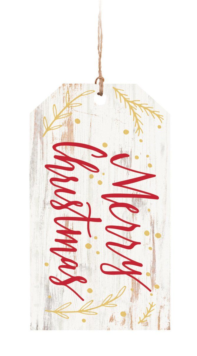 Merry Christmas Tag Ornament