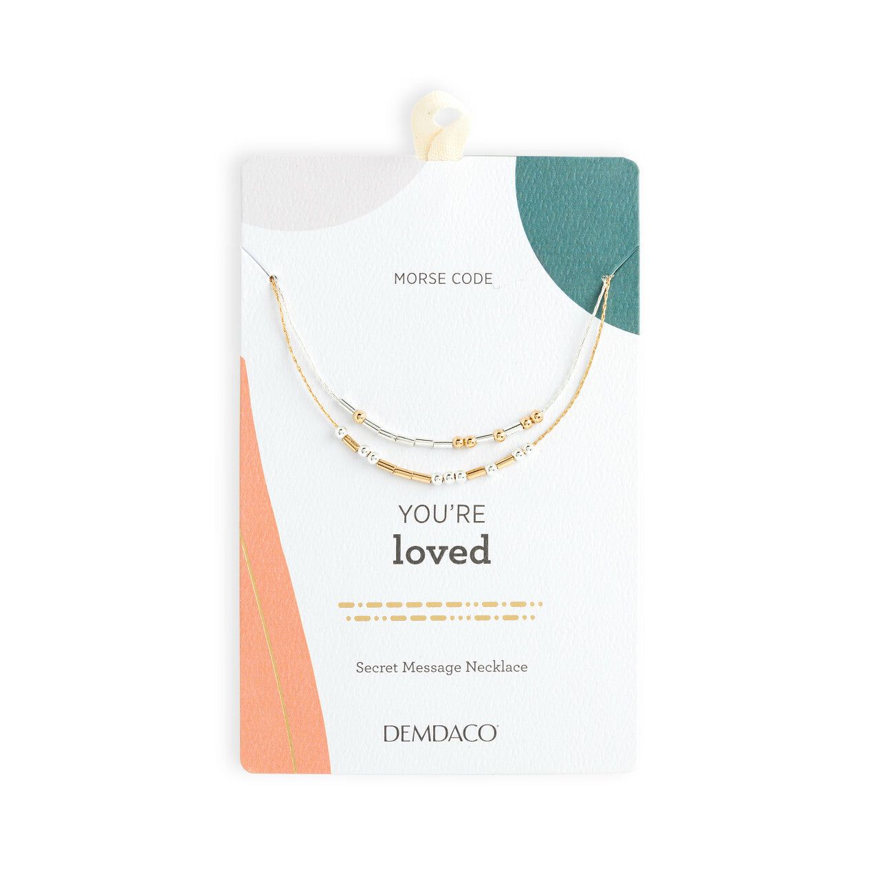 Morse Code Necklace -- You're Loved
