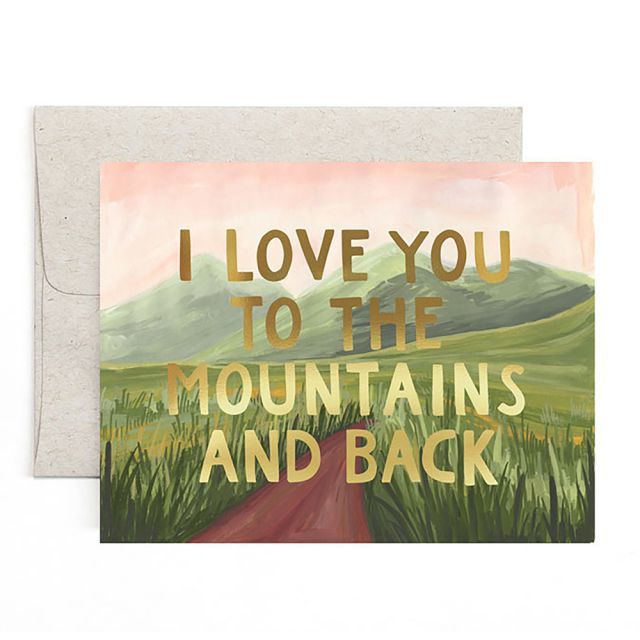 Mountains and Back Card