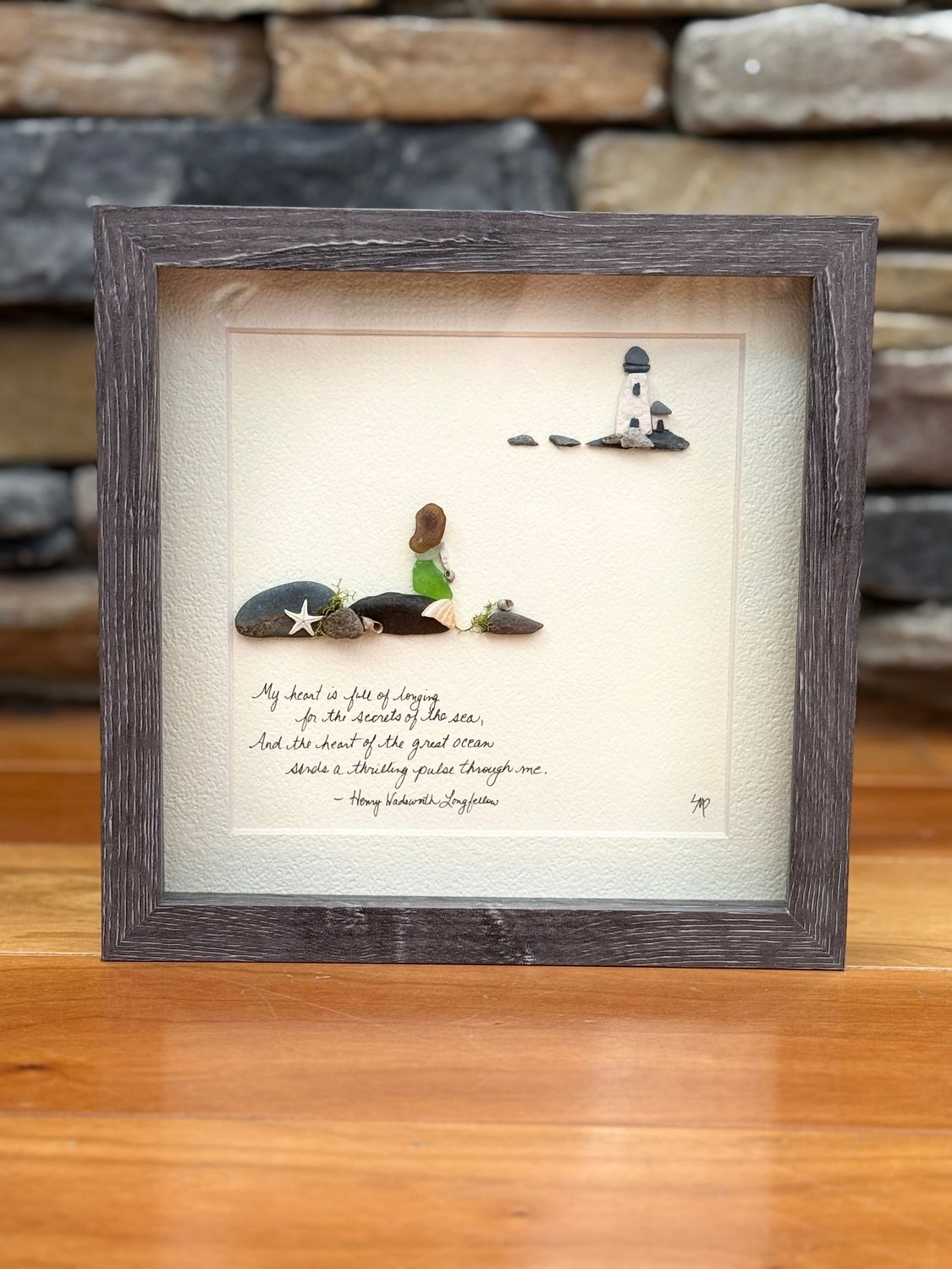 My Heart is Full Pebble Art