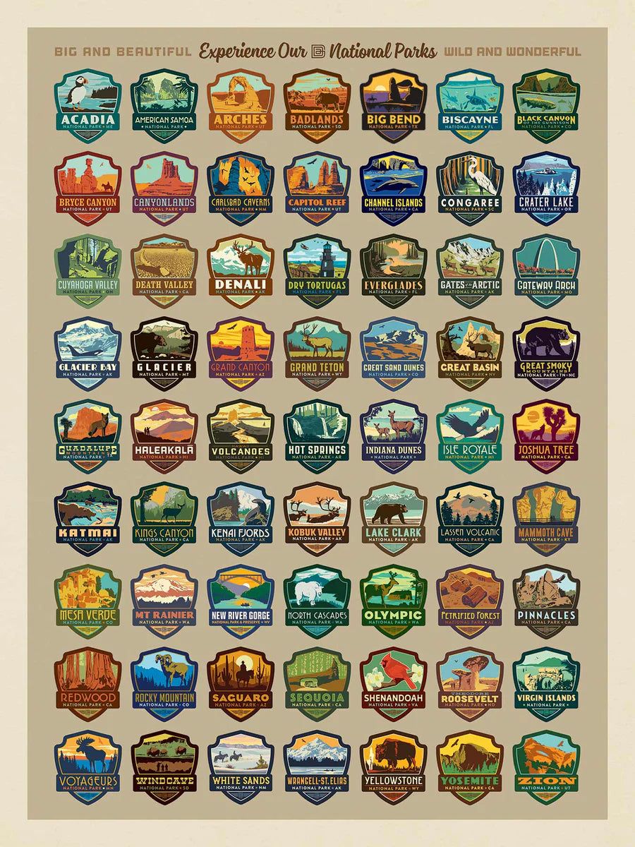 National Park Emblems Puzzle
