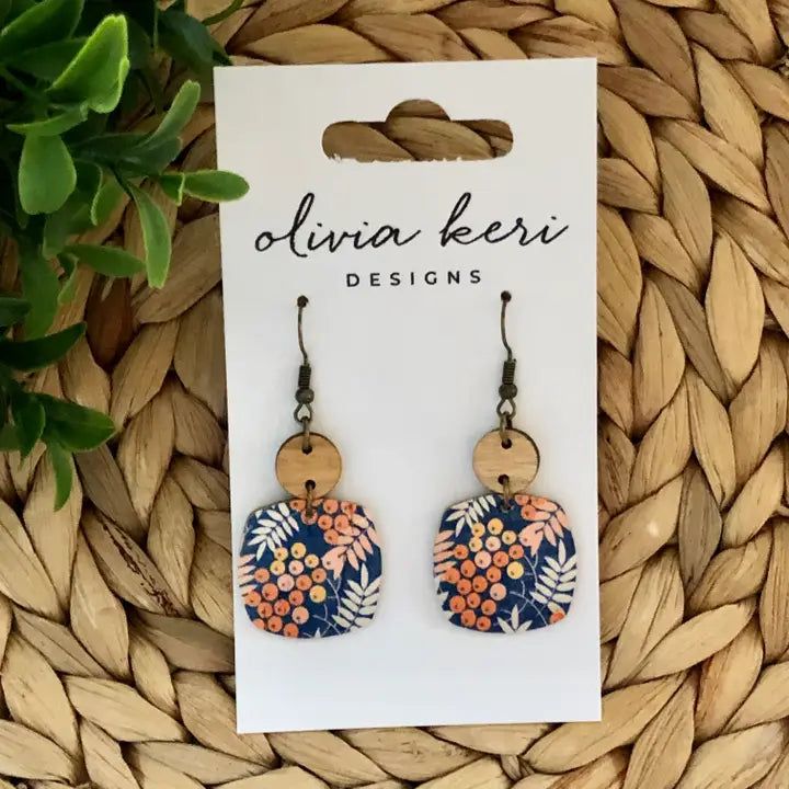Nora Earrings - Fall Berry