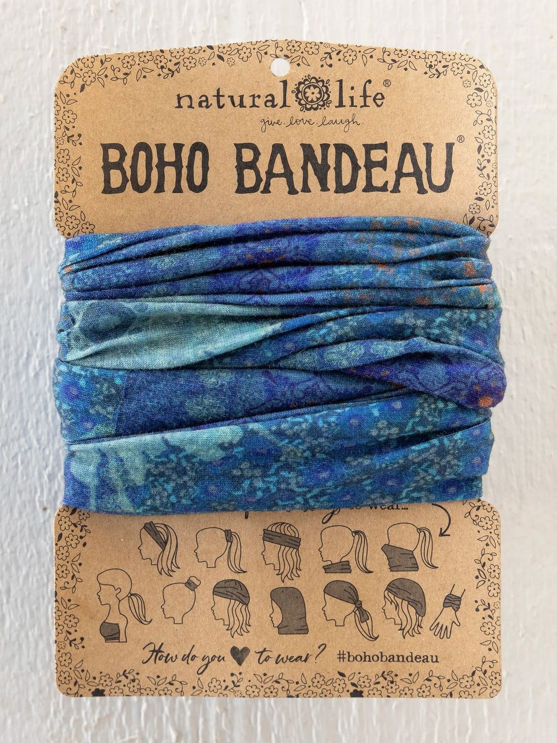 Navy Patchwork Full Boho Bandeau
