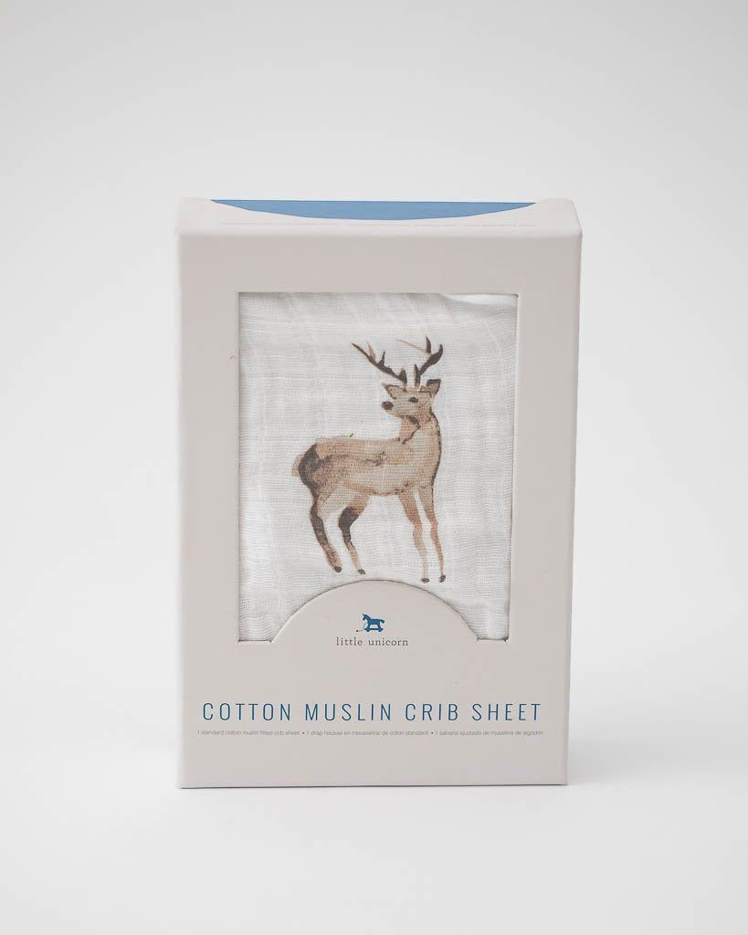 Oh Dear Cotton Muslin Crib Sheet