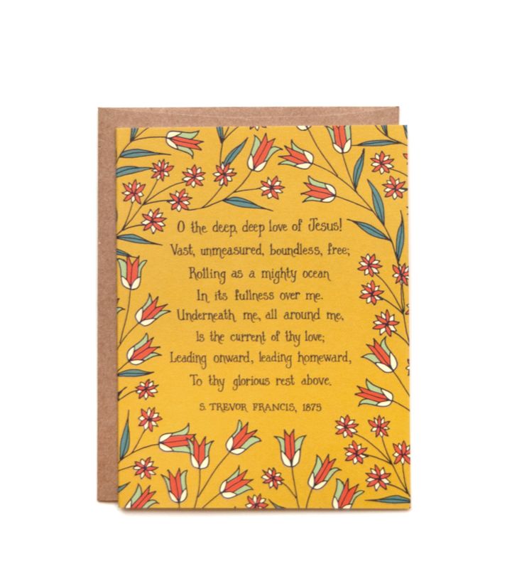 O The Deep Deep Love of Jesus Greeting Card