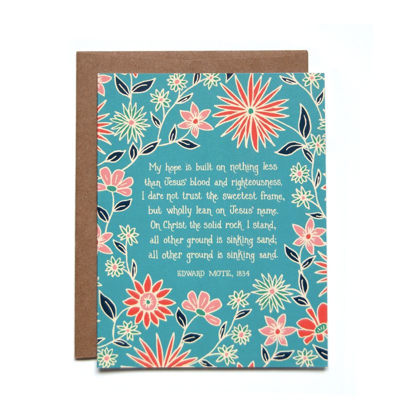 My Hope is Built Greeting Card