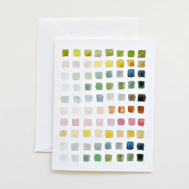 Paint Swatch notecards
