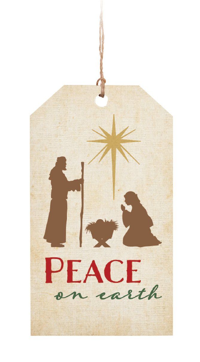 Peace on Earth Tag Ornament