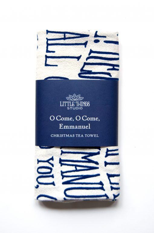 O Come, O Come, Emmanuel- Christmas Tea Towel