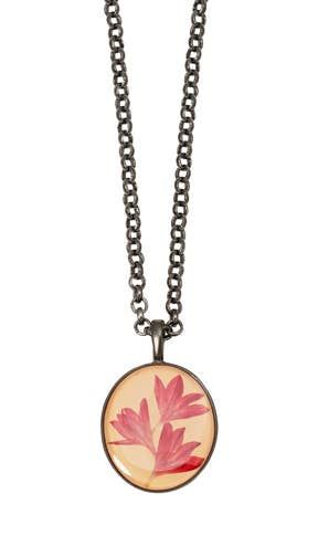 Oval Cornflower Necklace