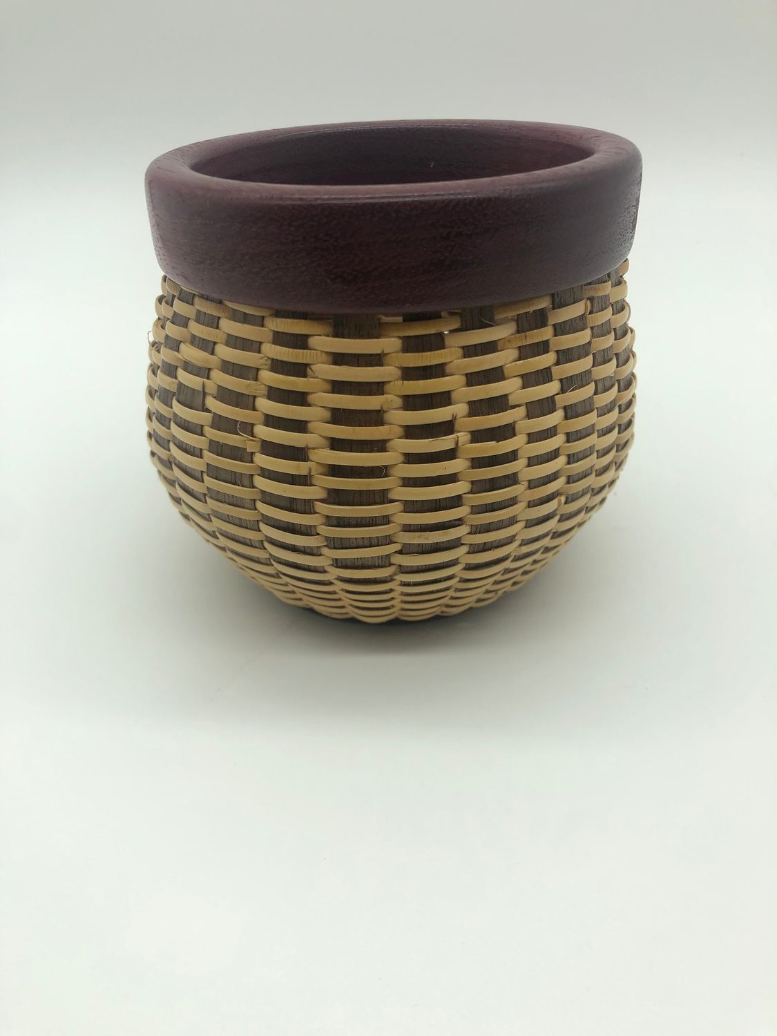 Petite Zebra Wood basket