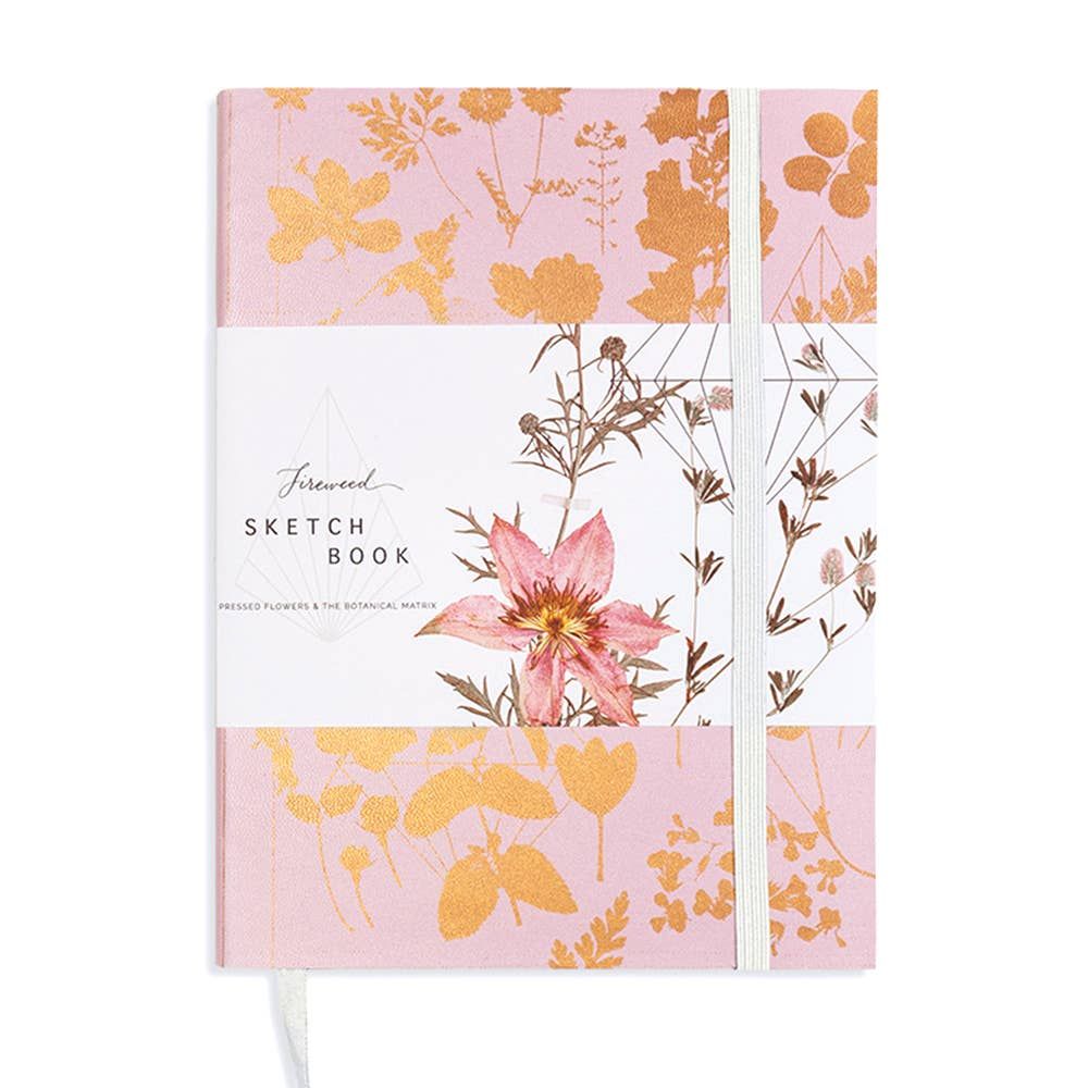 Pink Shine Faux Leather Copper Sketchbook