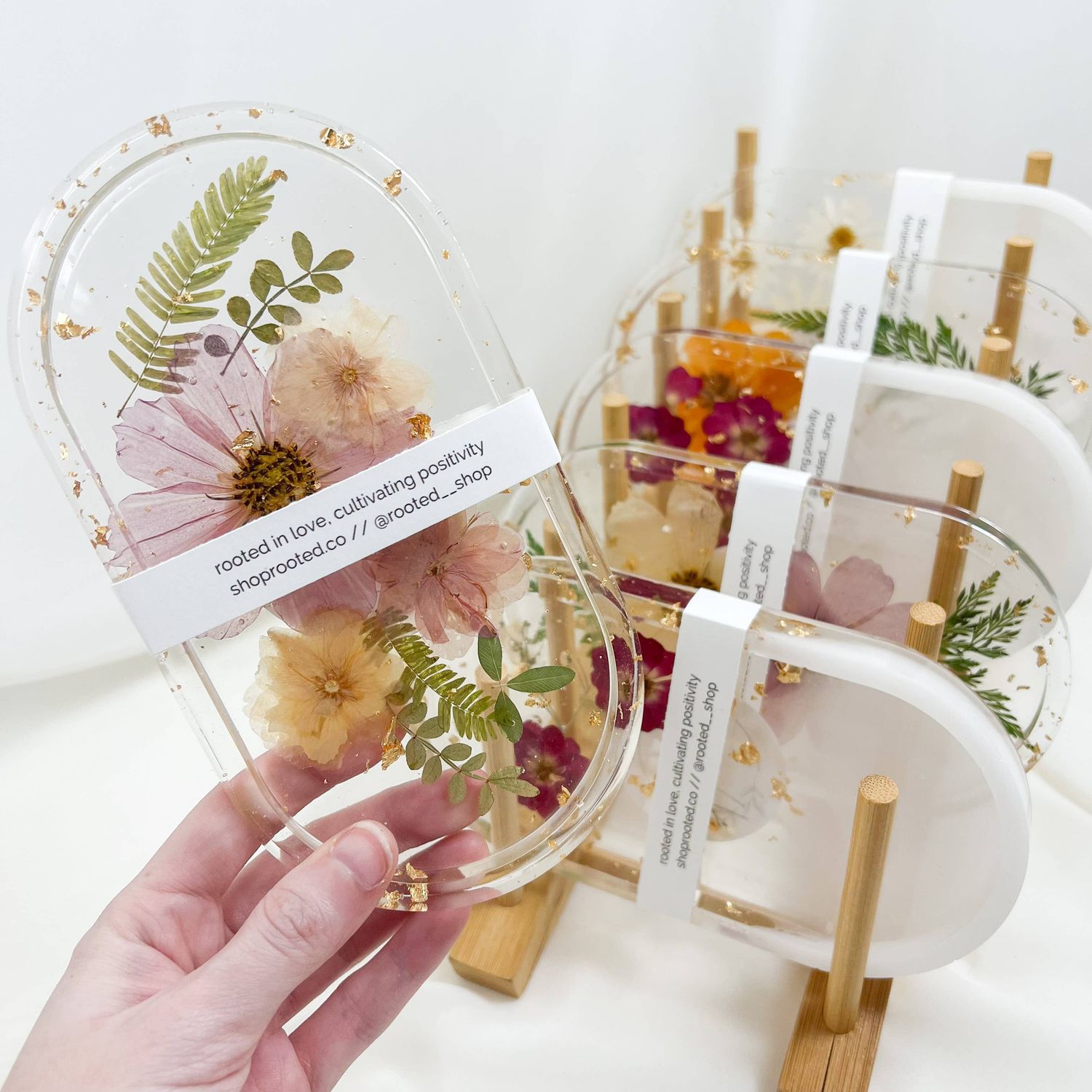Pressed flower Trinket Tray