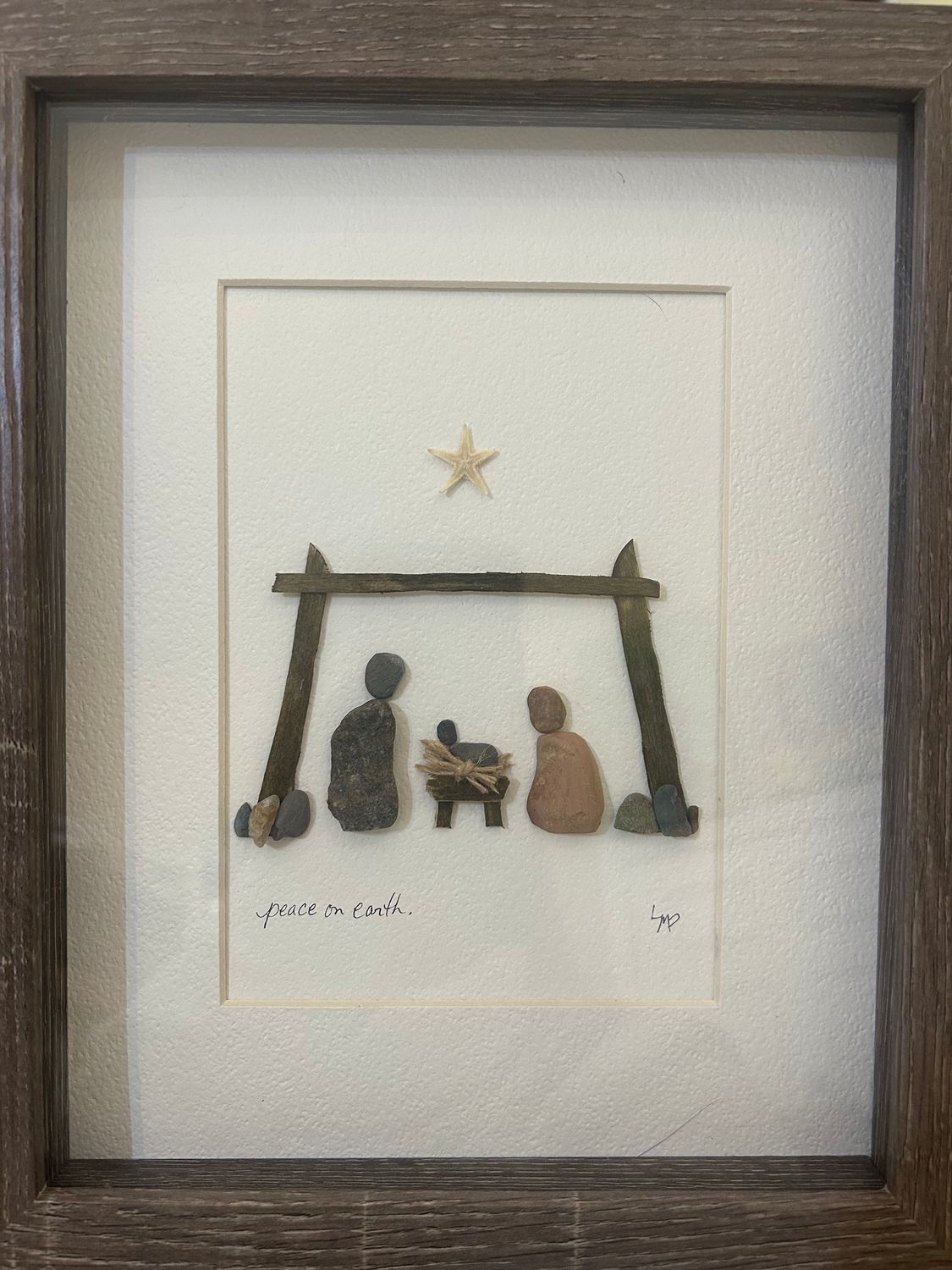 Peace on Earth Pebble Art