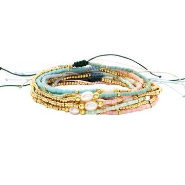 Pearl Accented Adjustable Bracelets