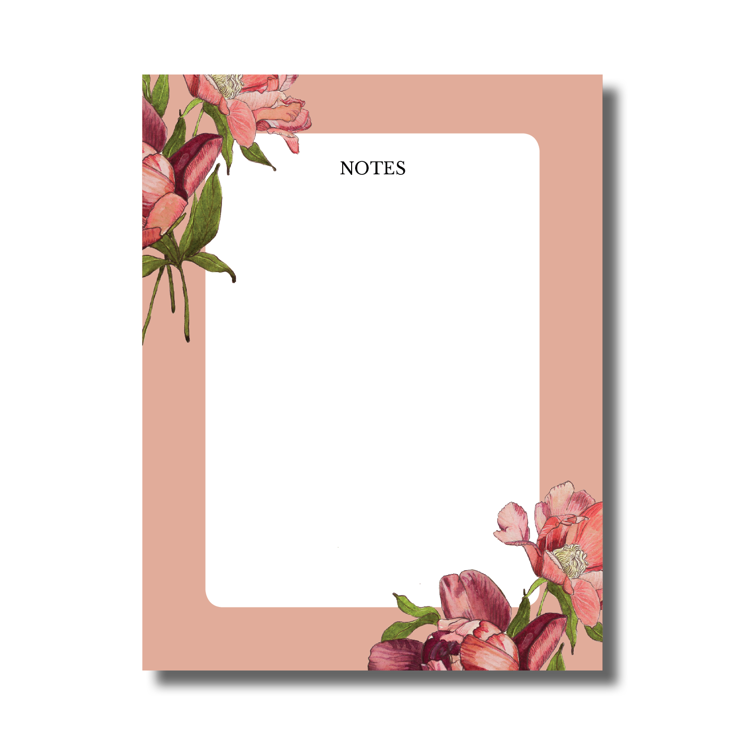 Pink Peonies Notepad