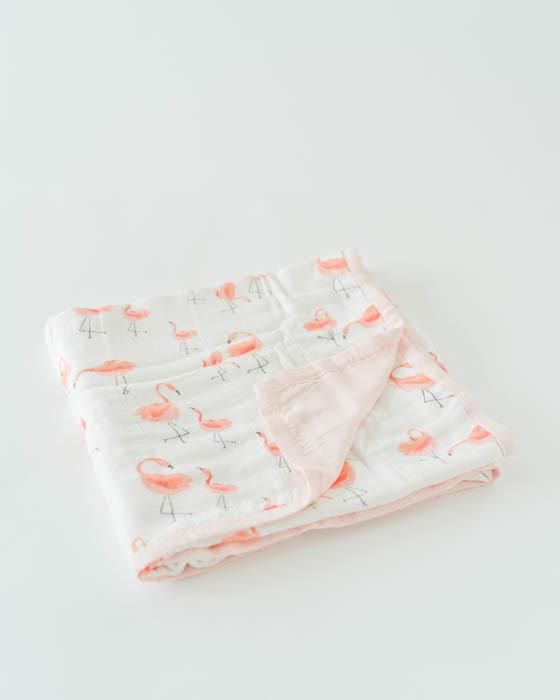 Pink Ladies Deluxe Muslin Baby Quilt