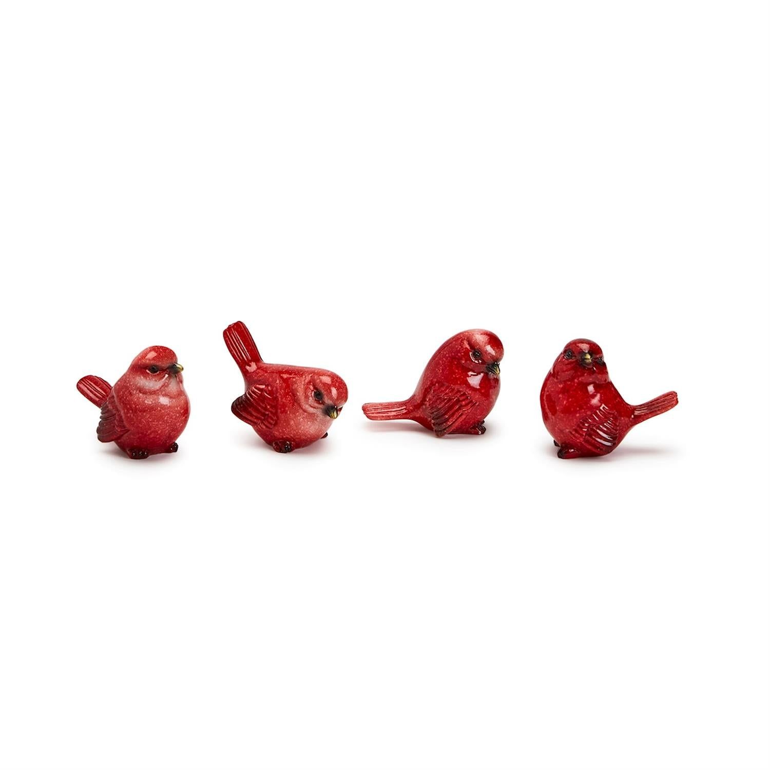 Red Bird Ceramic Accent