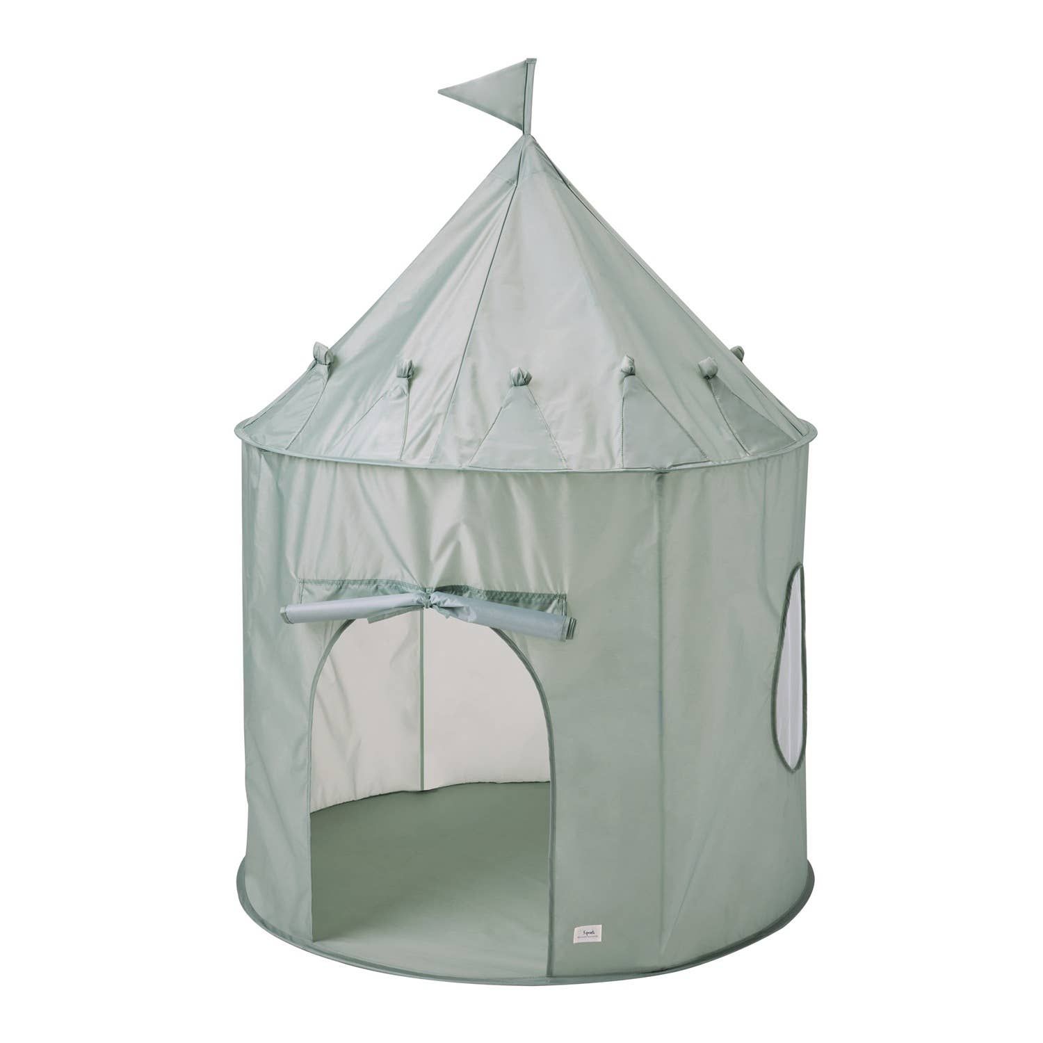 Recycled Fabric Play Tent Castle - Solid Colors: Green