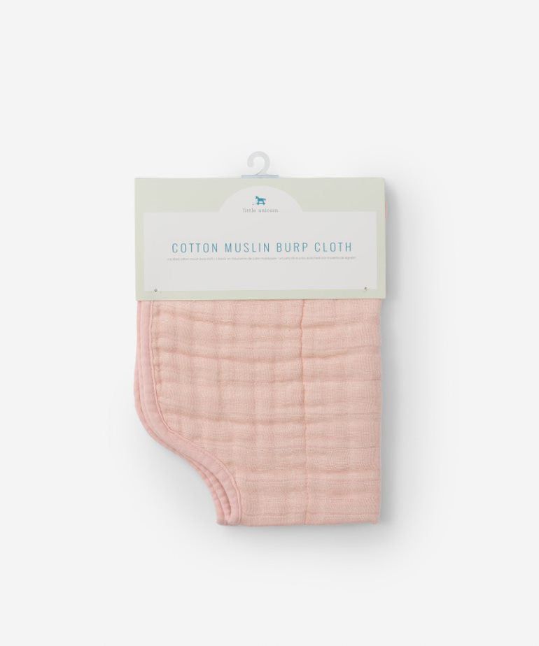 Rose Petal Cotton Muslin Burp Cloth