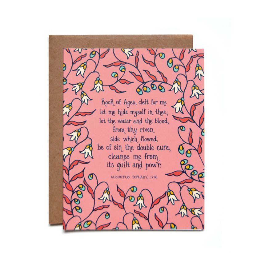 Rock of Ages Greeting Card